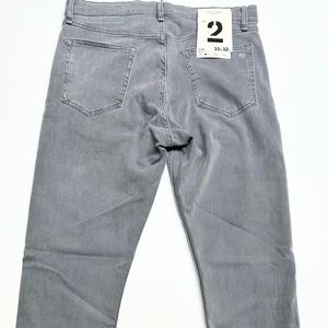 rag & bone - Fit 2 -Zipper Fly - Grey  - 33/32 - New